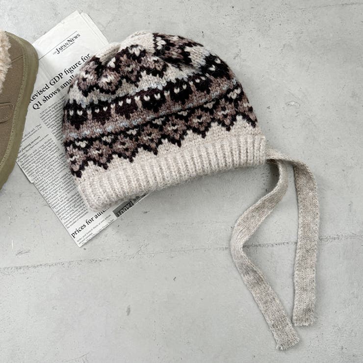 フェアアイル柄イヤーフラップビーニー | Outfitter lab | 詳細画像10 