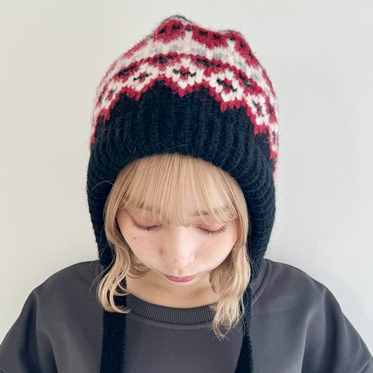 フェアアイル柄イヤーフラップビーニー | Outfitter lab | 詳細画像13 