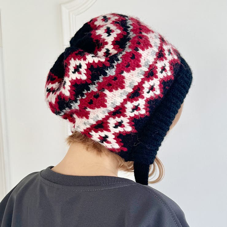 フェアアイル柄イヤーフラップビーニー | Outfitter lab | 詳細画像14 