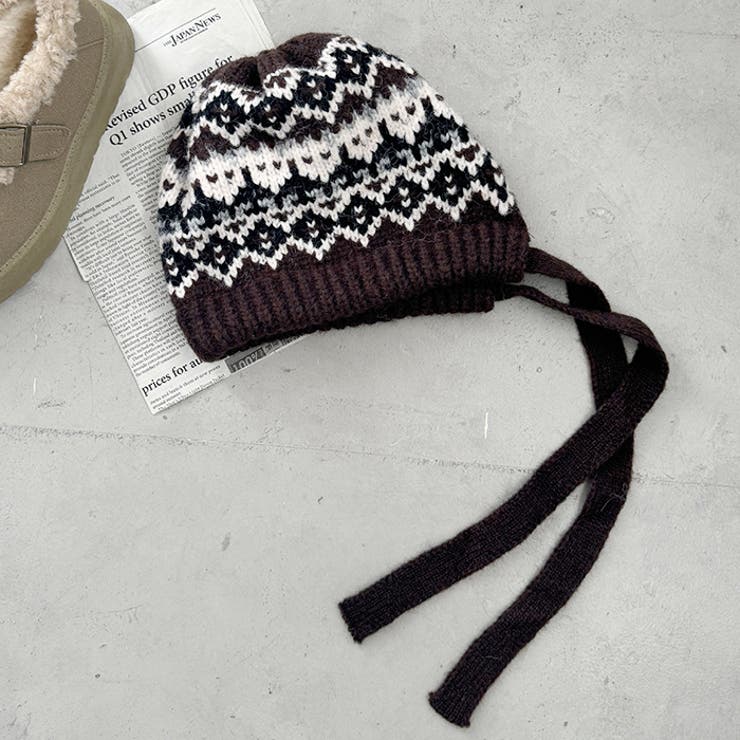 フェアアイル柄イヤーフラップビーニー | Outfitter lab | 詳細画像22 