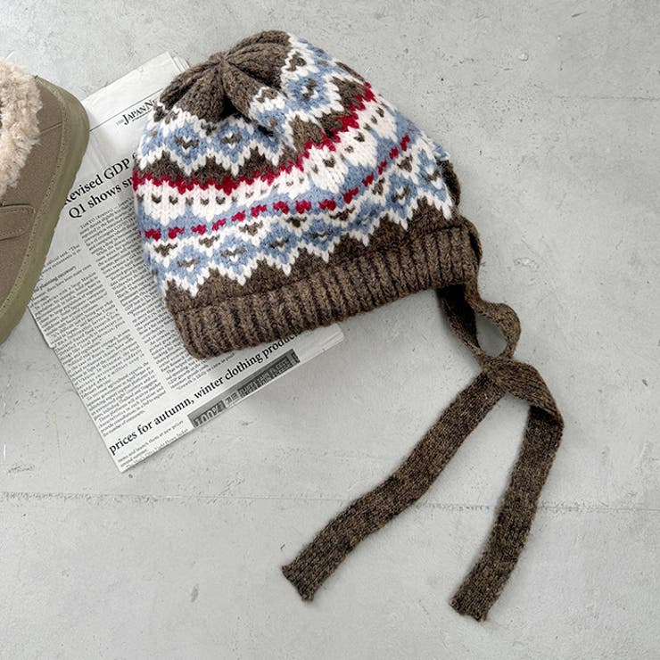 フェアアイル柄イヤーフラップビーニー | Outfitter lab | 詳細画像28 