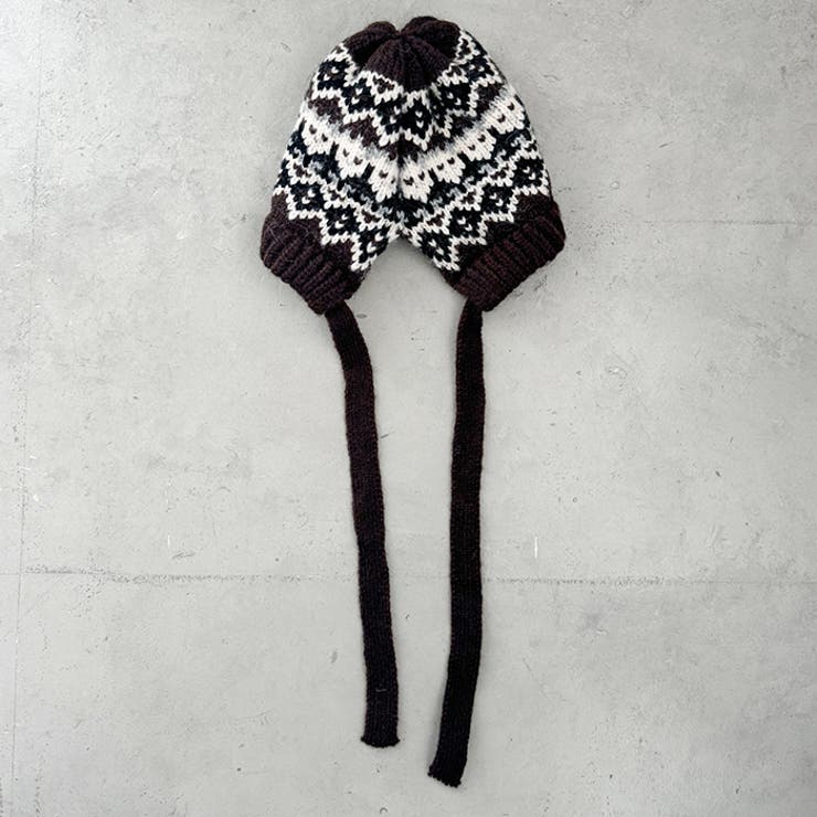 フェアアイル柄イヤーフラップビーニー | Outfitter lab | 詳細画像30 