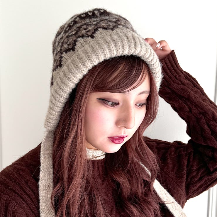 フェアアイル柄イヤーフラップビーニー | Outfitter lab | 詳細画像6 
