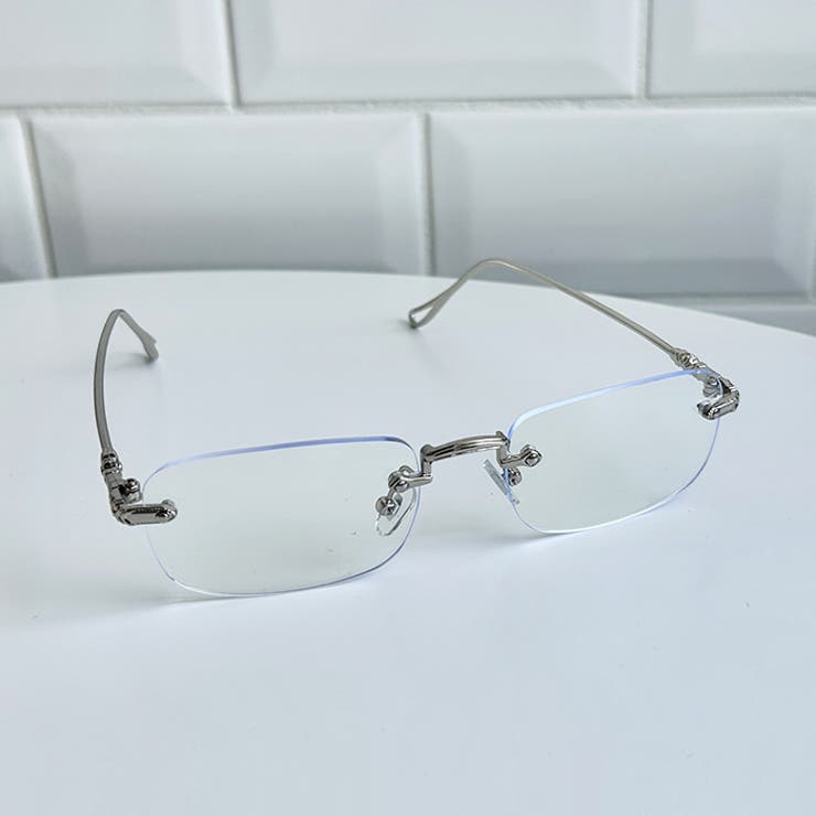 ノンフレームスクエアレンズメガネ | Outfitter lab | 詳細画像11 