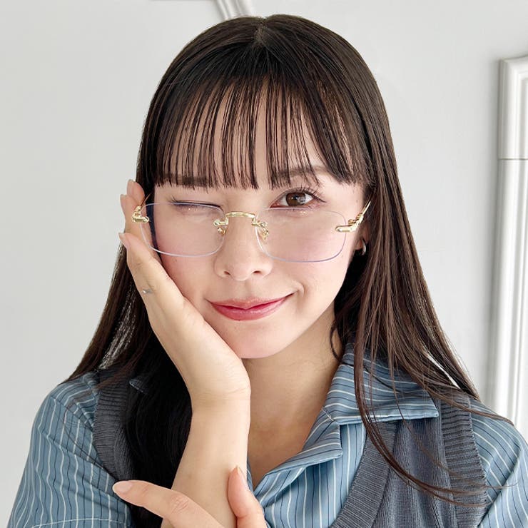 ノンフレームスクエアレンズメガネ | Outfitter lab | 詳細画像13 