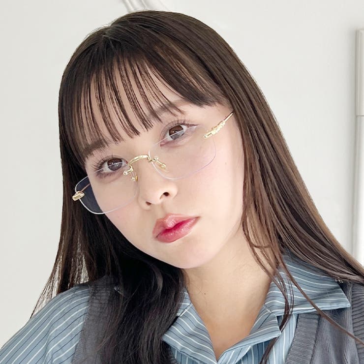 ノンフレームスクエアレンズメガネ | Outfitter lab | 詳細画像16 