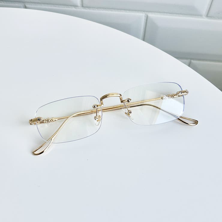 ノンフレームスクエアレンズメガネ | Outfitter lab | 詳細画像17 