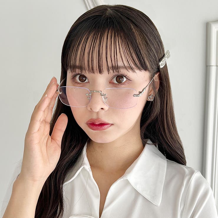 ノンフレームスクエアレンズメガネ | Outfitter lab | 詳細画像8 