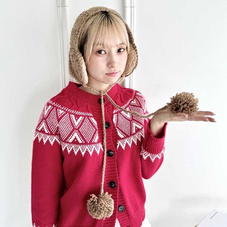 クロシェ編みポンポンイヤーマフ | Outfitter lab | 詳細画像26 