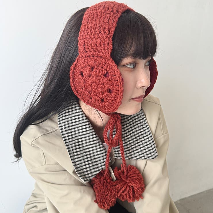 クロシェ編みポンポンイヤーマフ | Outfitter lab | 詳細画像33 