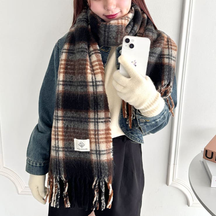 ボリュームチェックマフラー | Outfitter lab | 詳細画像9 