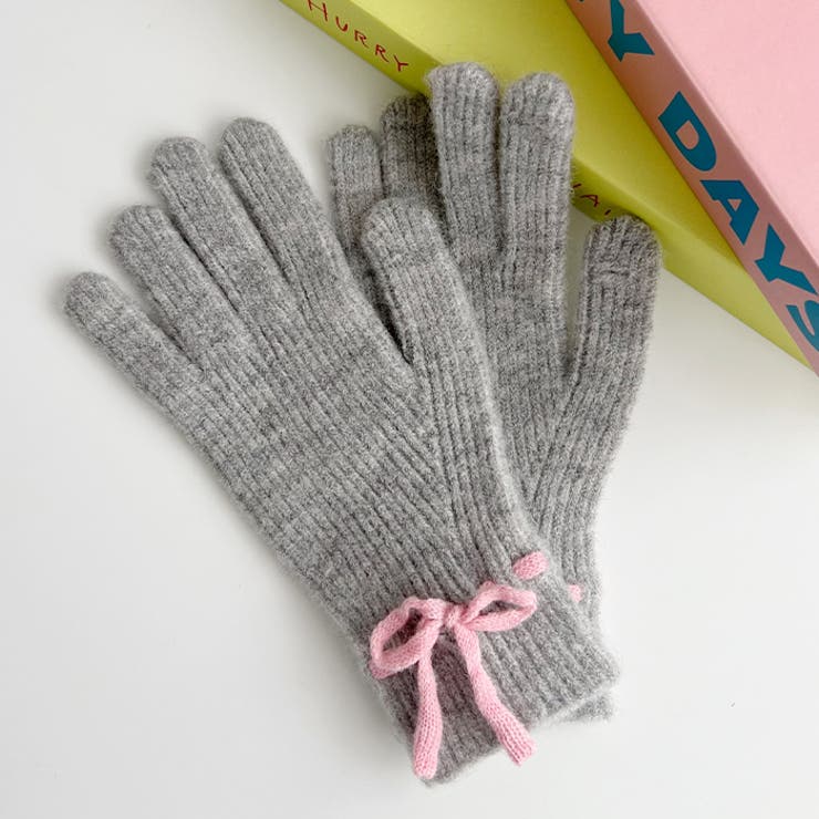 【スマホ対応】バイカラーリボン手袋 | Outfitter lab | 詳細画像22 