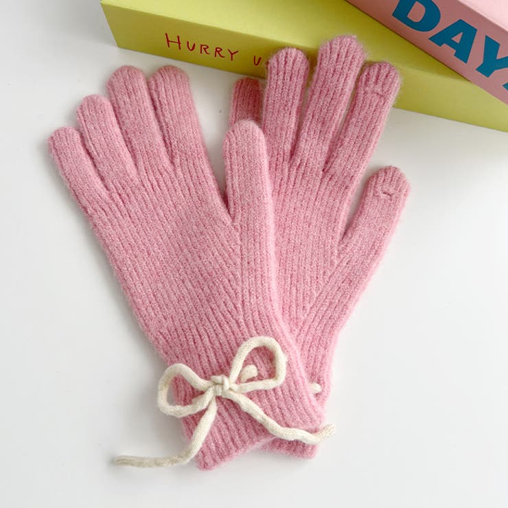 【スマホ対応】バイカラーリボン手袋 | Outfitter lab | 詳細画像46 