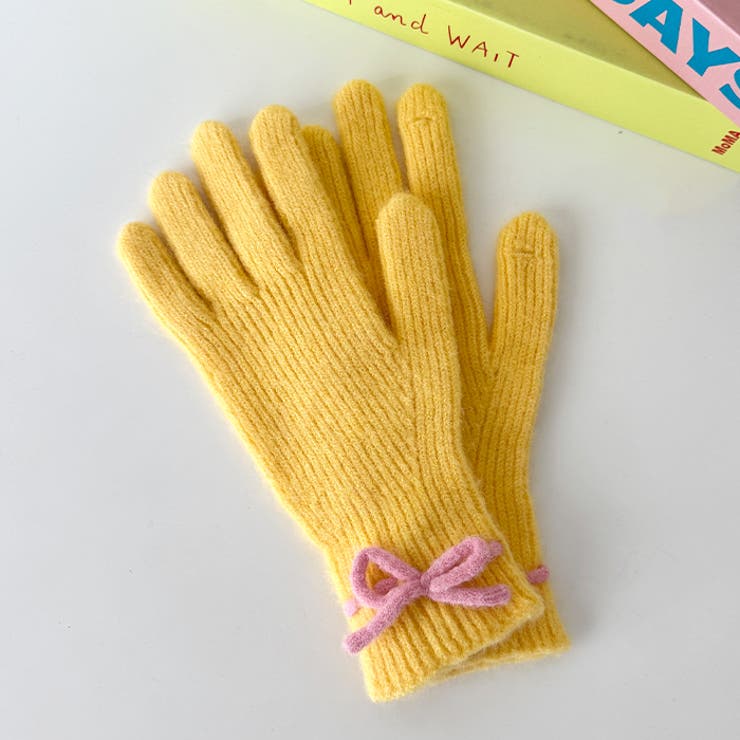 【スマホ対応】バイカラーリボン手袋 | Outfitter lab | 詳細画像51 