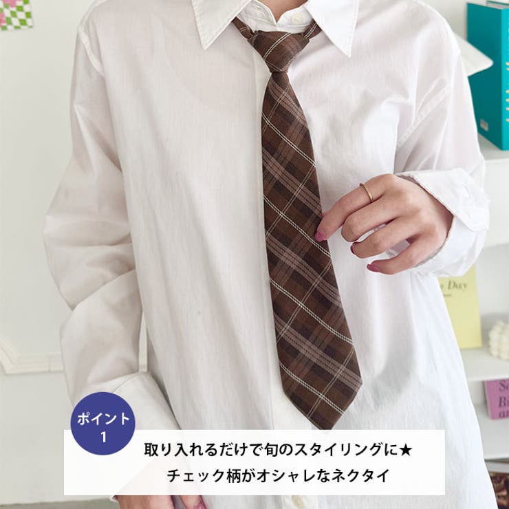 チェック柄ネクタイ | Outfitter lab | 詳細画像2 