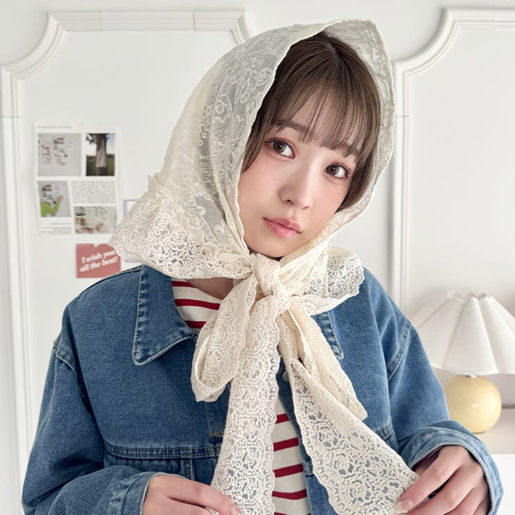 レイヤードヴィンテージレース巻きスカート[品番：OUTW0000454
