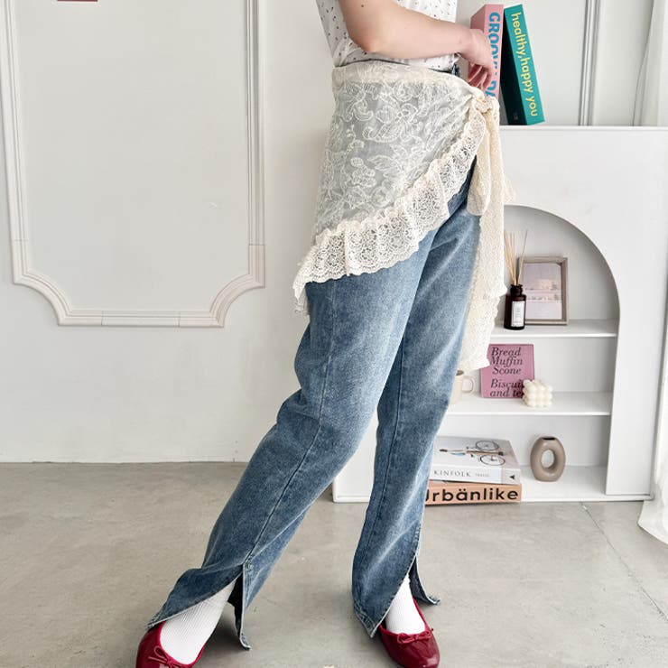 レイヤードヴィンテージレース巻きスカート | Outfitter lab | 詳細画像9 