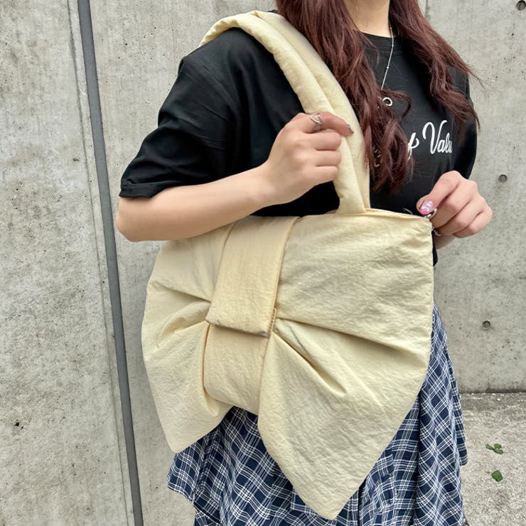 リボンモチーフソフトナイロンショルダーバッグ | Outfitter lab | 詳細画像8 