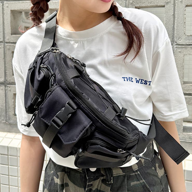 トリプルポケットナイロンボディバッグ | Outfitter lab | 詳細画像12 