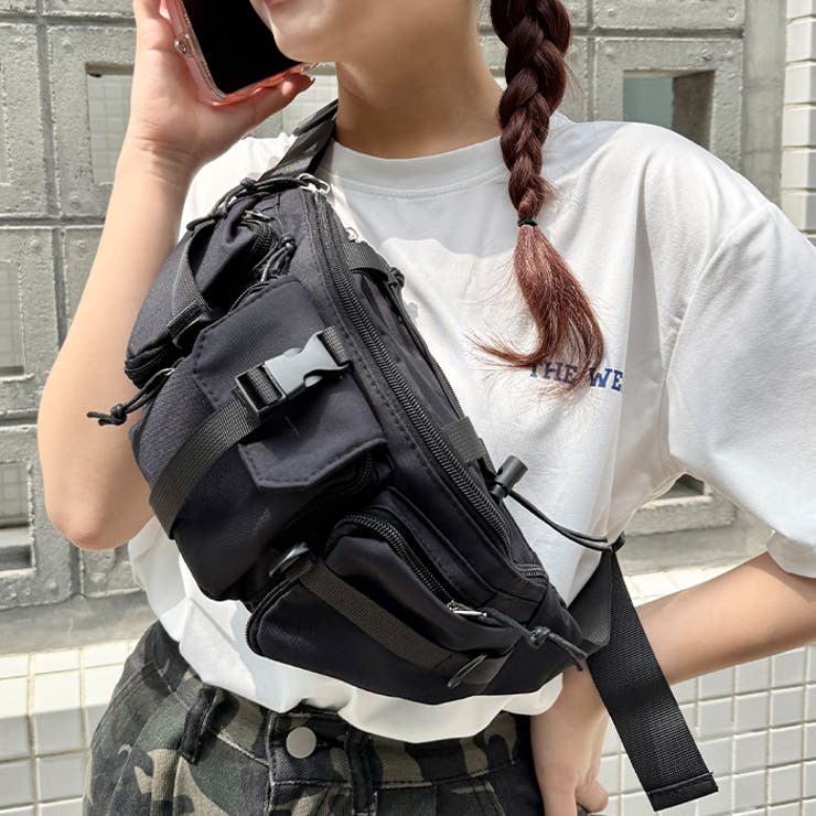 トリプルポケットナイロンボディバッグ | Outfitter lab | 詳細画像13 