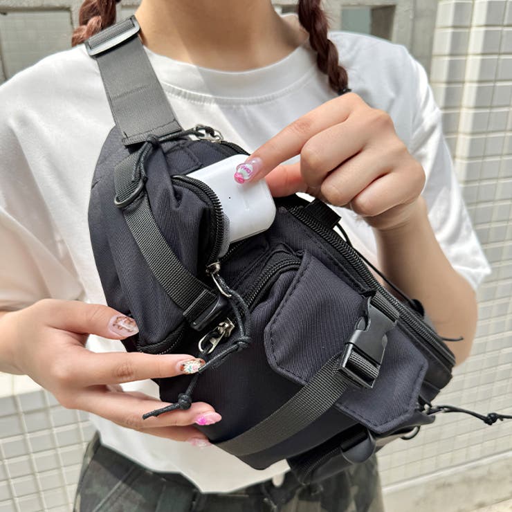 トリプルポケットナイロンボディバッグ | Outfitter lab | 詳細画像14 