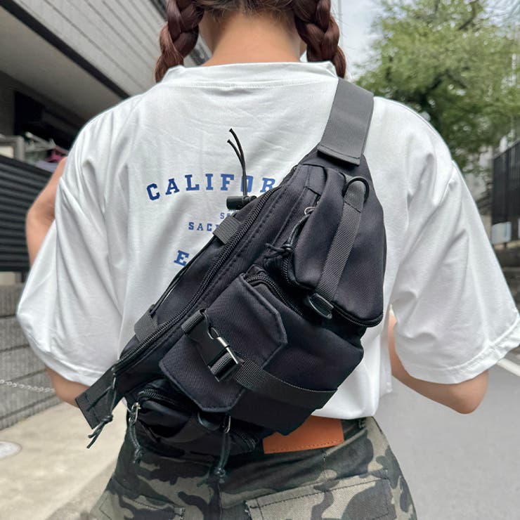 トリプルポケットナイロンボディバッグ | Outfitter lab | 詳細画像15 