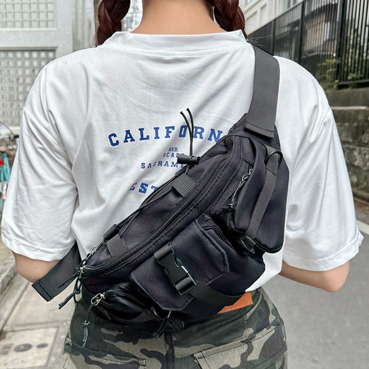 トリプルポケットナイロンボディバッグ | Outfitter lab | 詳細画像16 
