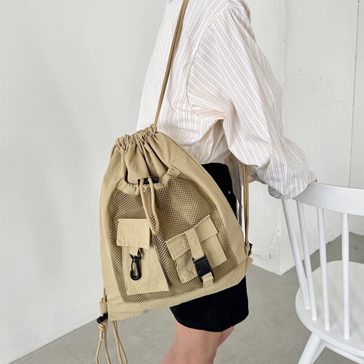 ダブルポケットメッシュナップサック | Outfitter lab | 詳細画像33 