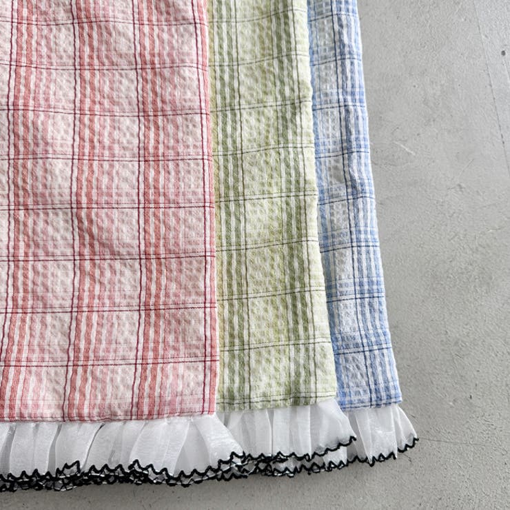 フリルチェックトートバッグ | Outfitter lab | 詳細画像35 