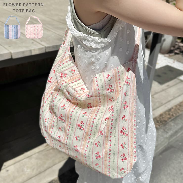 フラワーパターントートバッグ | Outfitter lab | 詳細画像1 