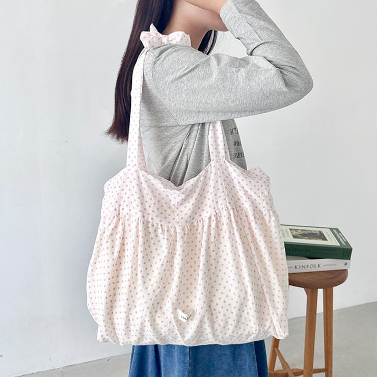 リボンショルダードットトートバッグ | Outfitter lab | 詳細画像19 