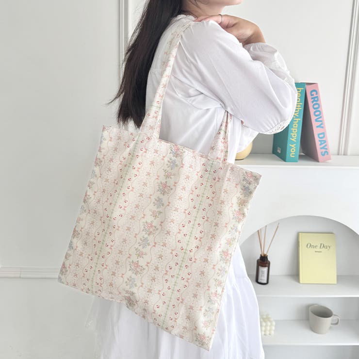 フラワープリントトートバッグ | Outfitter lab | 詳細画像11 