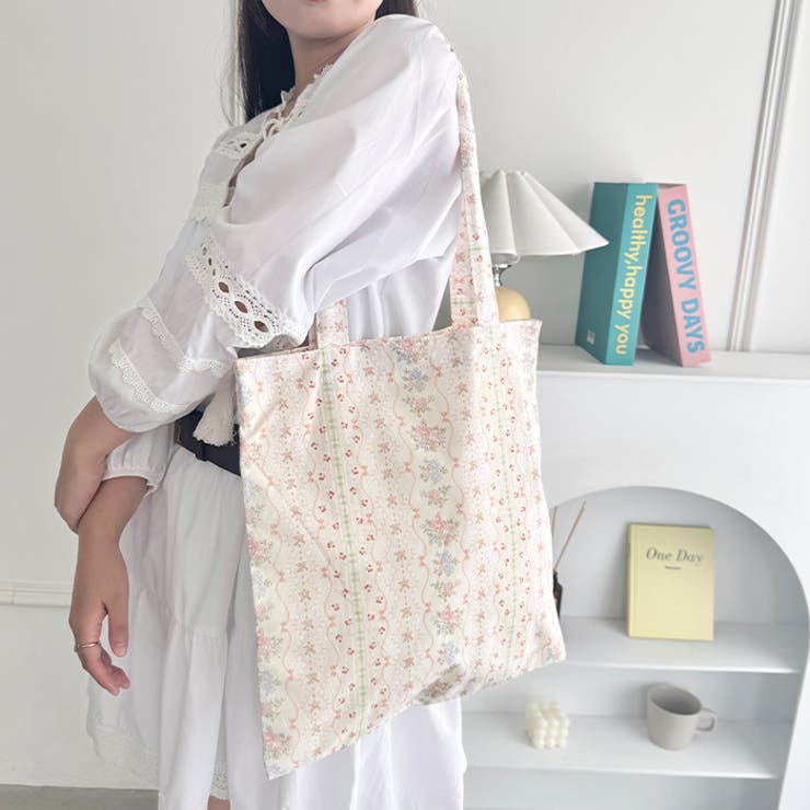 フラワープリントトートバッグ | Outfitter lab | 詳細画像13 