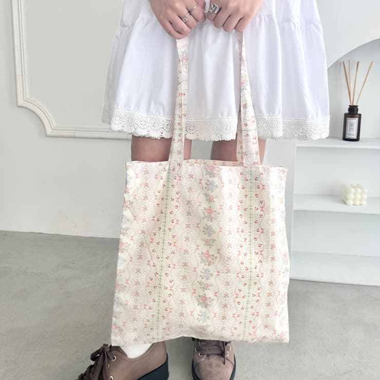 フラワープリントトートバッグ | Outfitter lab | 詳細画像15 