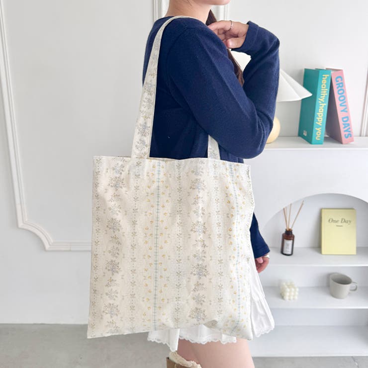 フラワープリントトートバッグ | Outfitter lab | 詳細画像17 