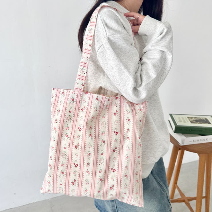 フラワープリントトートバッグ | Outfitter lab | 詳細画像5 