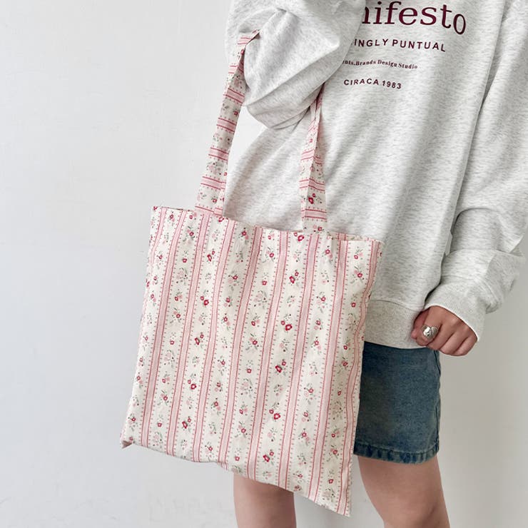 フラワープリントトートバッグ | Outfitter lab | 詳細画像8 