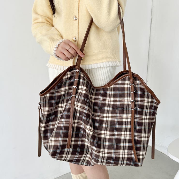 ロングハンドルチェックショルダーバッグ | Outfitter lab | 詳細画像14 