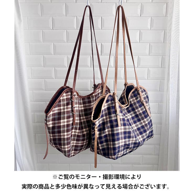 ロングハンドルチェックショルダーバッグ | Outfitter lab | 詳細画像22 