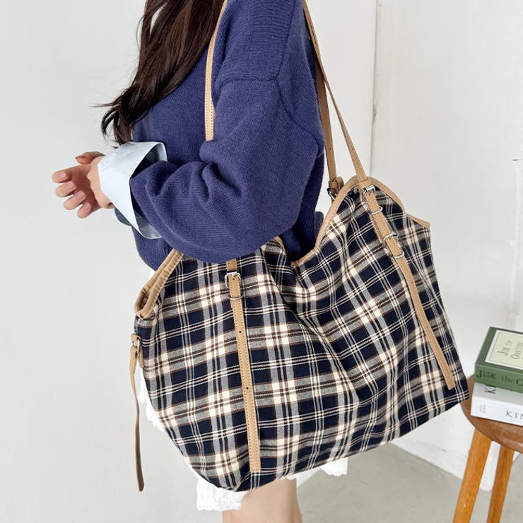 ロングハンドルチェックショルダーバッグ | Outfitter lab | 詳細画像5 