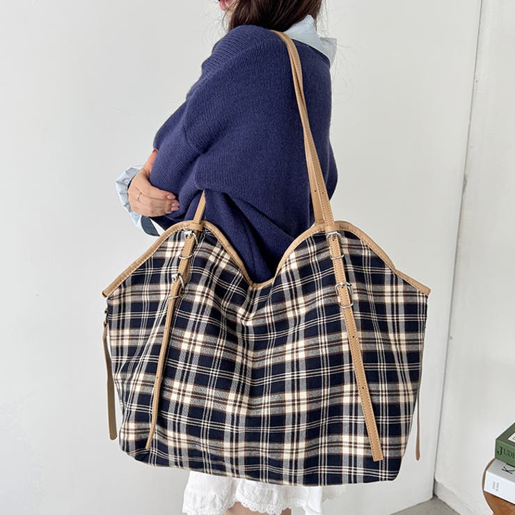 ロングハンドルチェックショルダーバッグ | Outfitter lab | 詳細画像6 