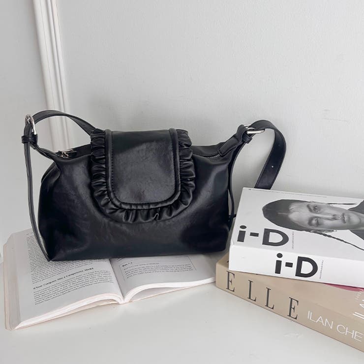 フリルフラップPUショルダーバッグ | Outfitter lab | 詳細画像16 