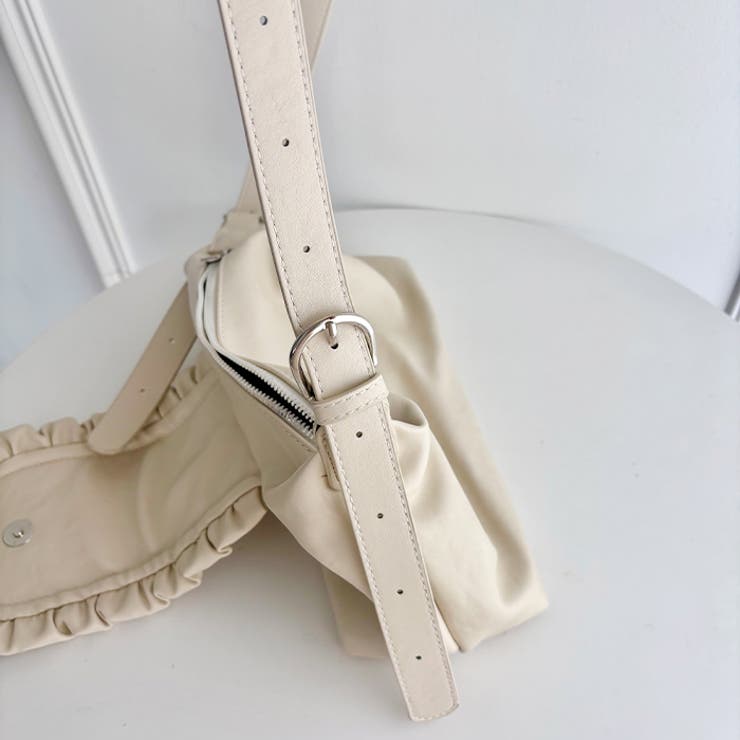 フリルフラップPUショルダーバッグ | Outfitter lab | 詳細画像24 