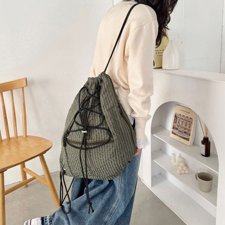 シアサッカードローコードナップサック | Outfitter lab | 詳細画像26 