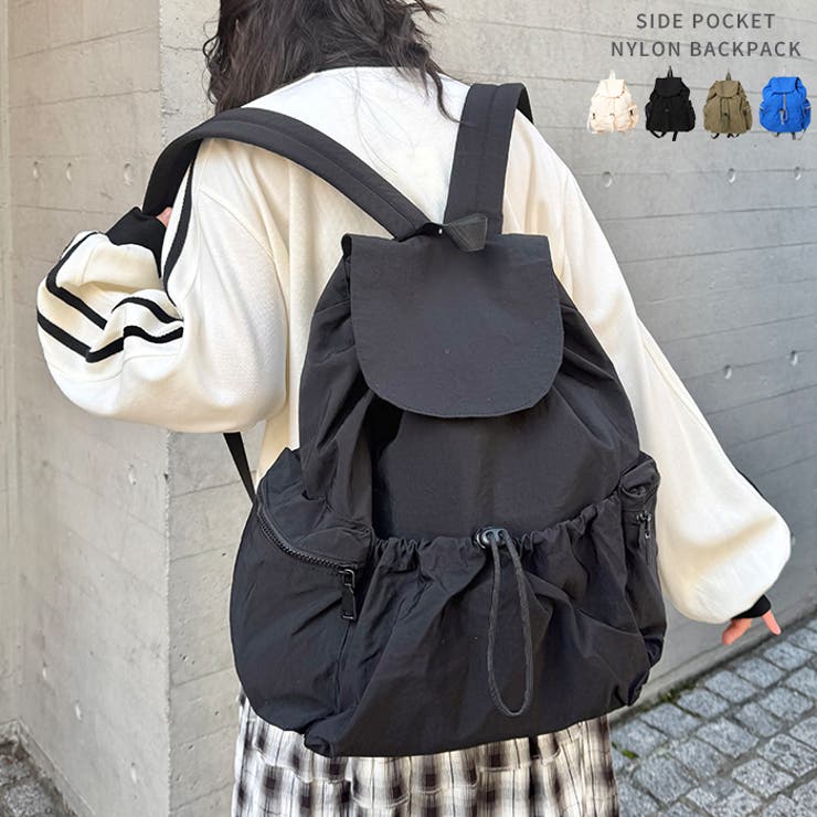 大容量サイドポケットナイロンリュック | Outfitter lab | 詳細画像1 