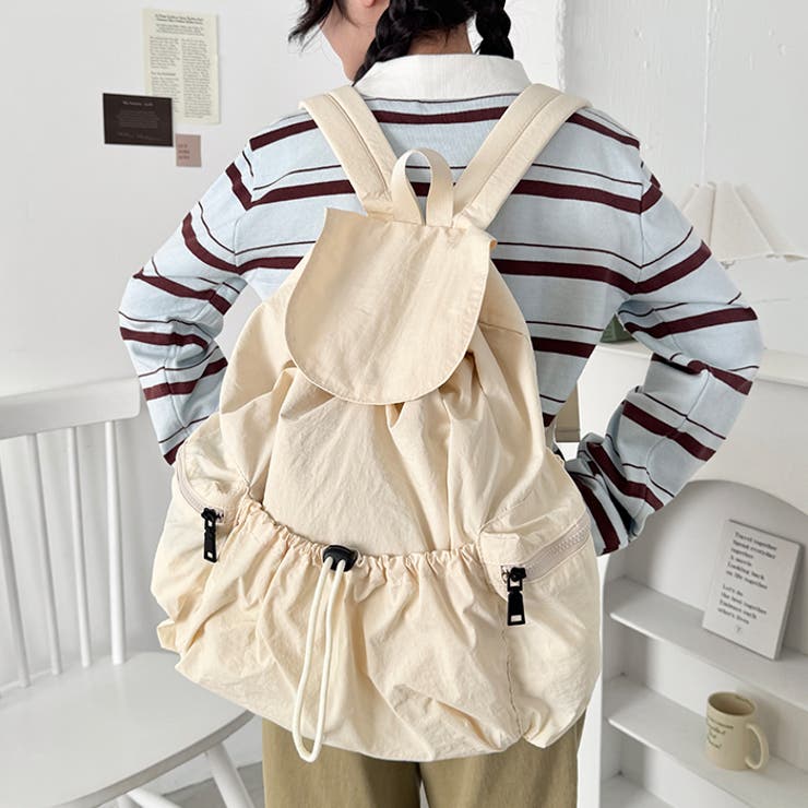 大容量サイドポケットナイロンリュック | Outfitter lab | 詳細画像11 