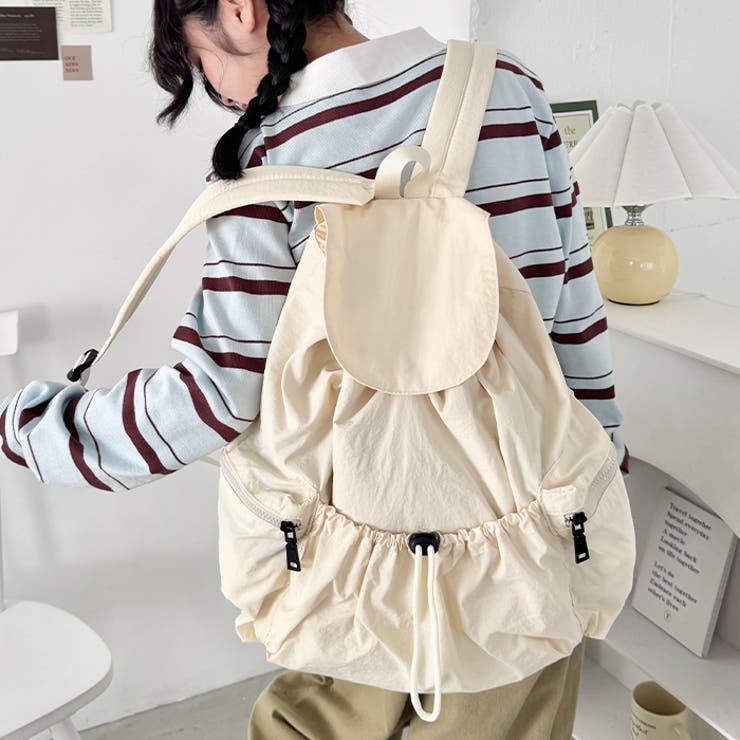 大容量サイドポケットナイロンリュック | Outfitter lab | 詳細画像12 