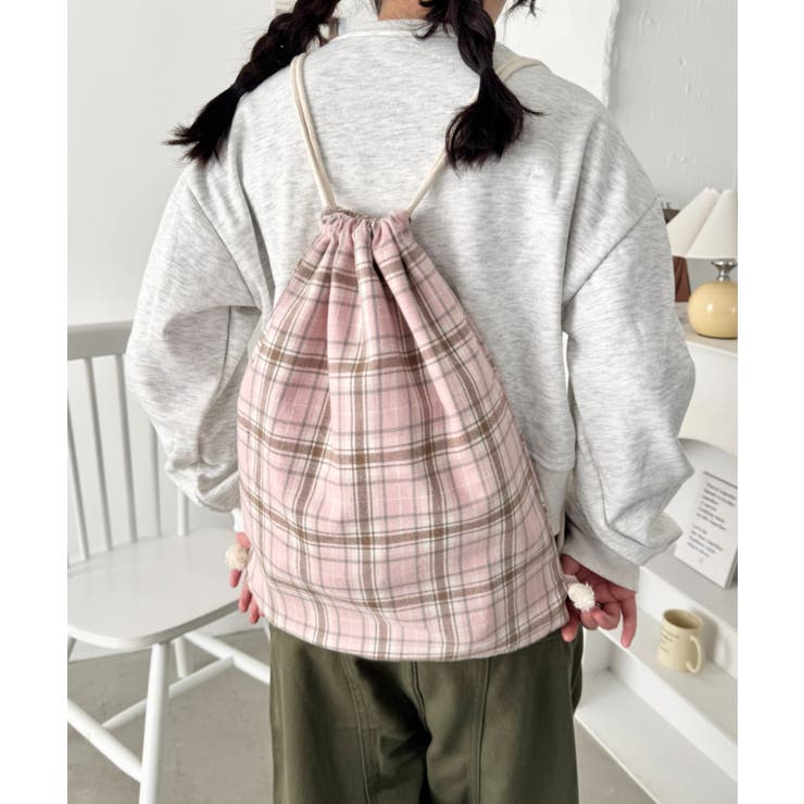 ピンク | 柄アソートカジュアルナップサック | Outfitter lab