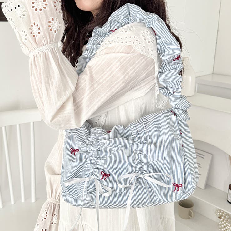 くしゅくしゅギャザーフラップショルダーバッグ | Outfitter lab | 詳細画像11 
