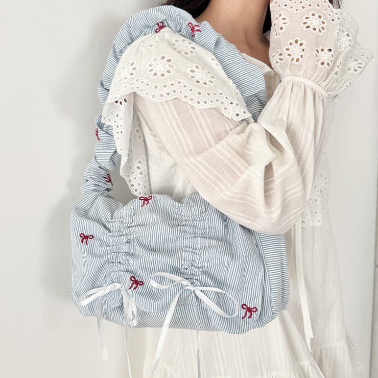 くしゅくしゅギャザーフラップショルダーバッグ | Outfitter lab | 詳細画像12 